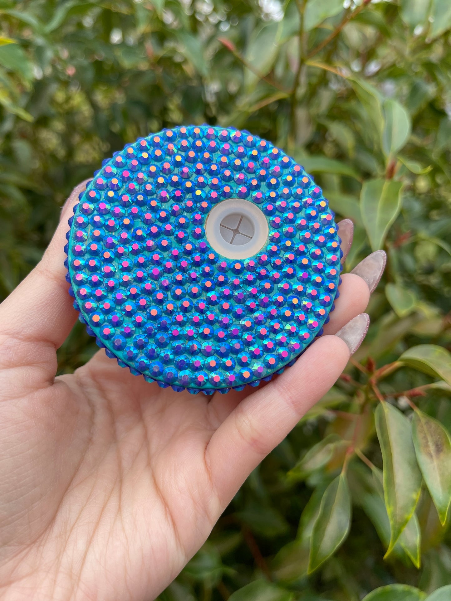 Rhinestone Bamboo Lids