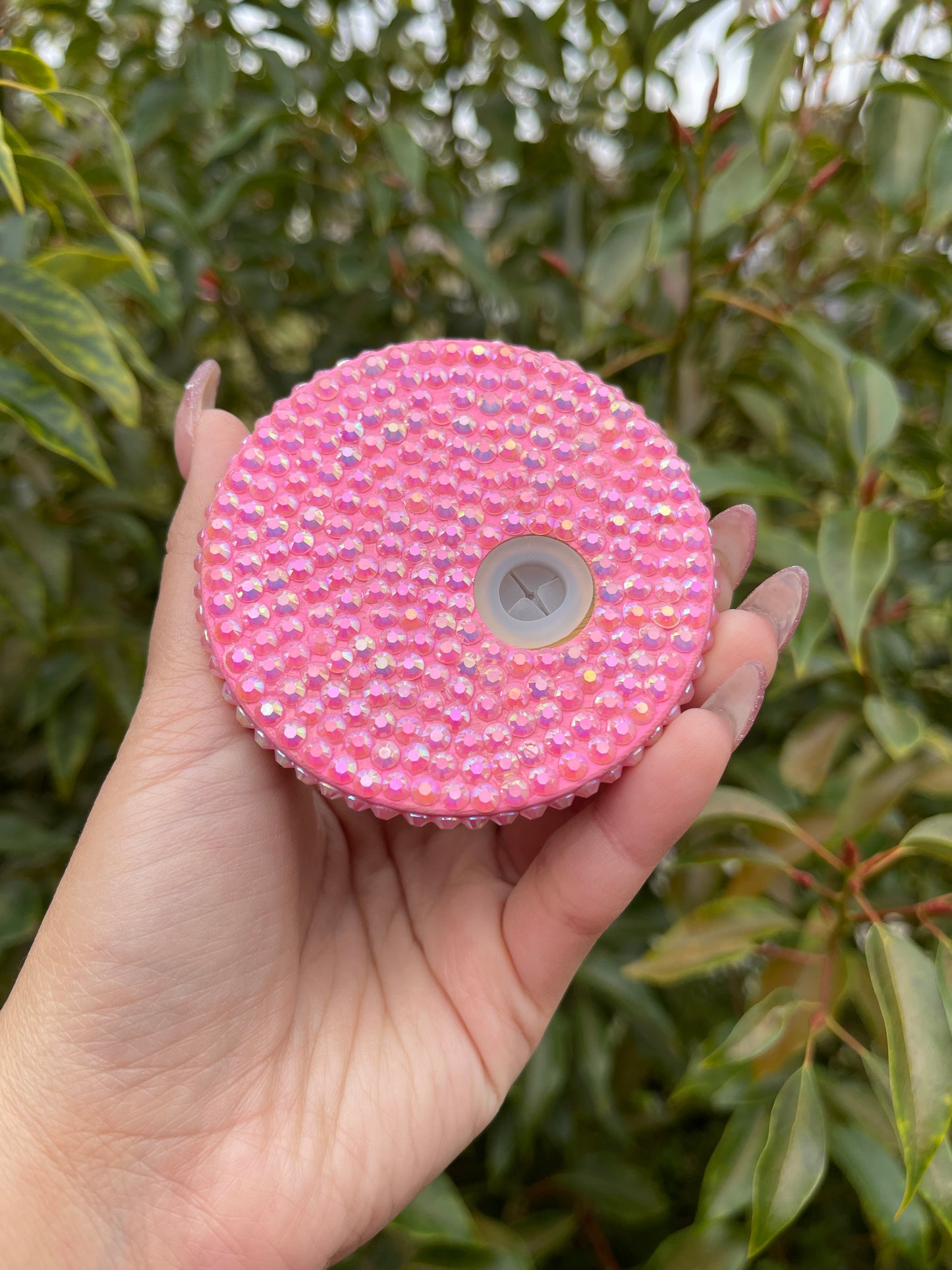 Rhinestone Bamboo Lids