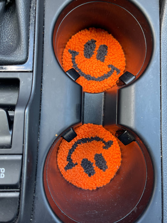 Smiley Face Car Coaster