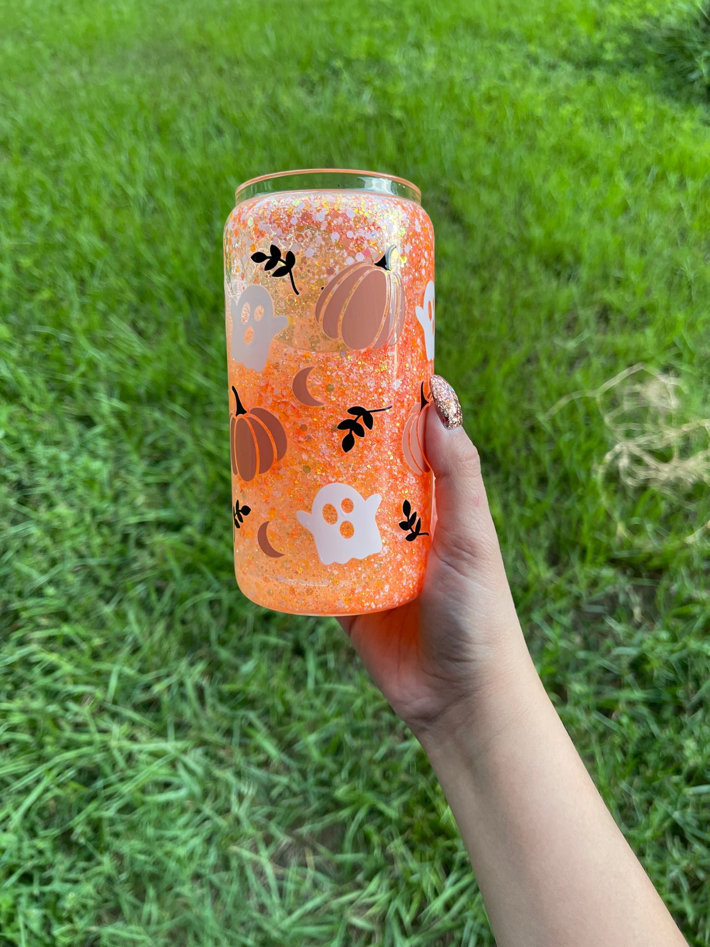 Cute Fall Ghosts cup